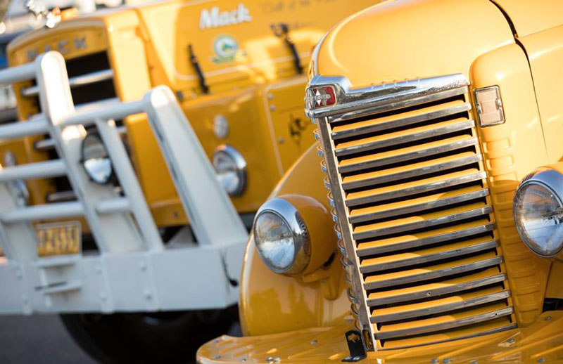 Yellow Mack Truck